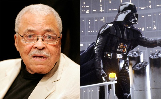 Left: Actor James Earl Jones poses for a photo in 2013.
Right: James Earl Jones is the voice of Darth Vader in the 1980 film "The Empire Strikes Back."